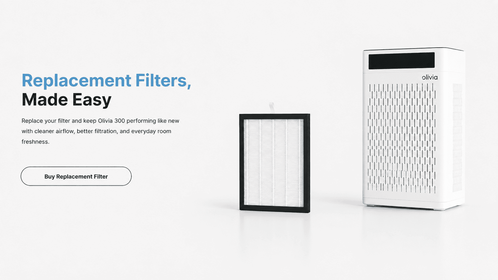 Olivia 300 with replacement filter